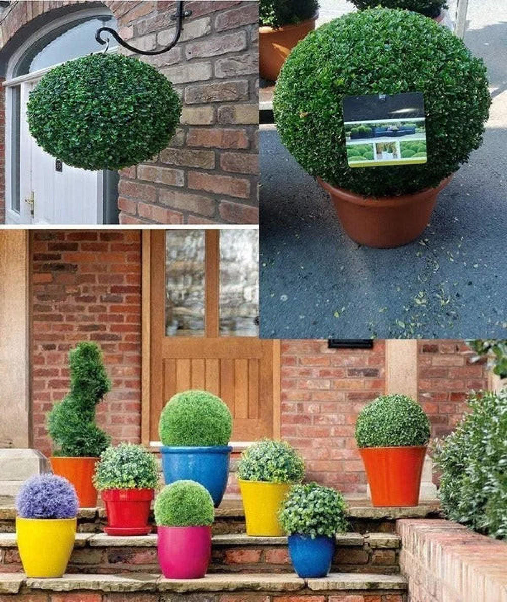 Artificial topiary plant ball