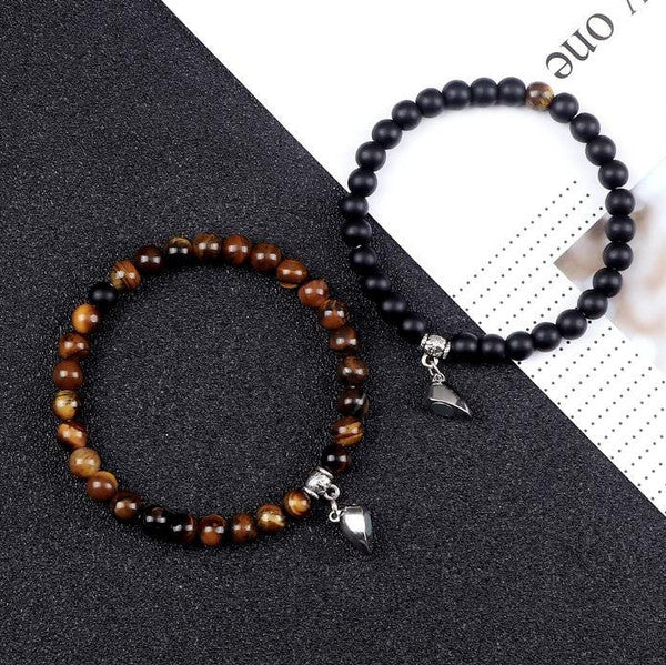 Connected Distance Couple Bracelet (Set of 2)