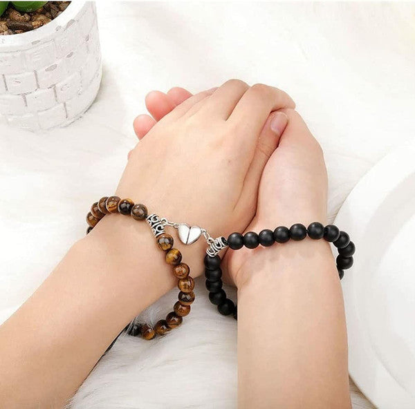 Connected Distance Couple Bracelet (Set of 2)