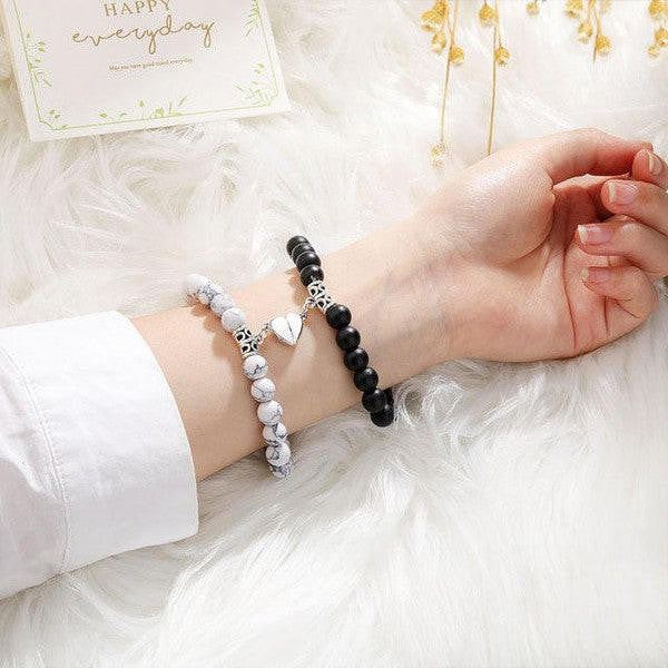 Connected Distance Couple Bracelet (Set of 2)