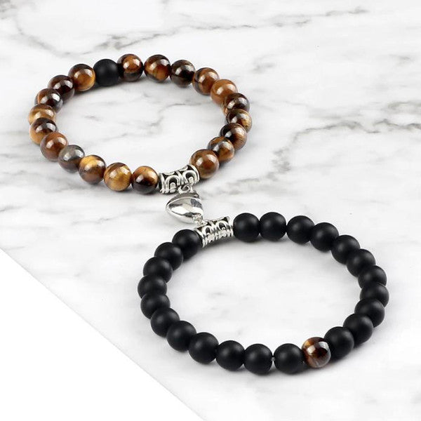 Connected Distance Couple Bracelet (Set of 2)