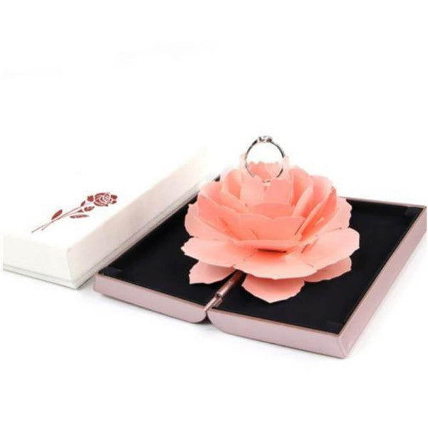 Floral Pink Ring Gift Box