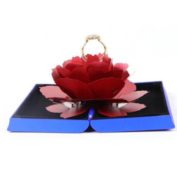 Floral Pink Ring Gift Box