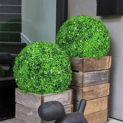 Artificial topiary plant ball