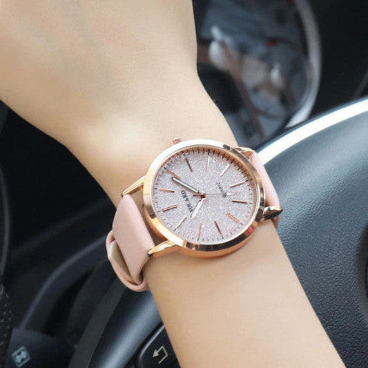 Quartz Starry Sky Watch - Leather Strap